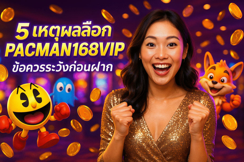 5 เหตุผลเลือก PACMAN168VIP + ข้อควรระวังก่อนฝาก